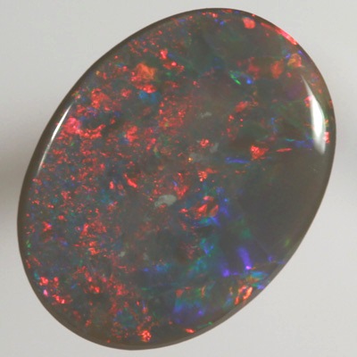 SOLID BLACK OPAL Bright red and orange contrasted by blue SEE VIDEOS